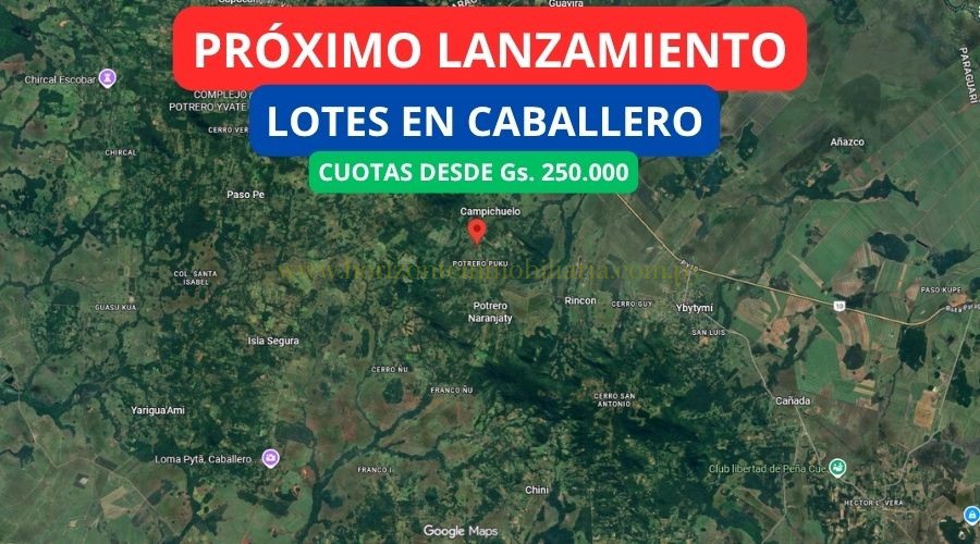 foto_Próximo lanzamiento en Caballero 186 lotes desde Gs. 250.000 mensual